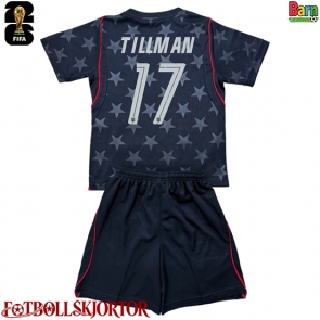 Förenta stater Malik Tillman #17 Borta Kläder Barn VM 2026 Kortärmad (+ Korta byxor)